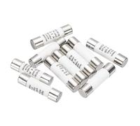 sourcing map 10 fusibles de soplado rápido de 500 V 4 A, fusibles de cartucho de cerámica, fusible de microondas, protección de corriente, tipo F, 10 x 38 mm, para uso industrial eléctrico