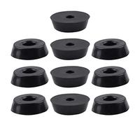 sourcing map 10 patas de goma redondas para muebles, mesa de impresora, tabla de cortar, bocina, protector de suelo, almohadillas para patas de gabinete, 18 x 15 x 5 mm