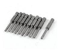 sourcing map 10 pcs Magnético Destornillador Drivers Taladros 3 mm punta magnética Hex Socket