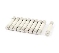 sourcing map 10 Piezas AC 250V 15A 6x30mm Rápido Soplado Cilíndrico Cerámico Tubo Fusibles