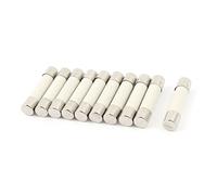 sourcing map 10 Piezas AC 250V 16A 6x30mm Rápido Soplado Cilíndrico Cerámico Tubo Fusibles
