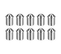 sourcing map 10 piezas de émbolos de resorte de punta de bola de 4 x 5 mm, elasticidad 30N, cuentas de posicionamiento sin paso, pestillo de bola para puerta, armario, dispositivos mecánicos