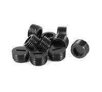 sourcing map 10 Piezas Motor 10mm Dia. Rosca Plástico Negro Carbón Cepillo