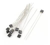 sourcing map 10 piezas nuevo fusible térmico de control de temperatura de doble cable RH 130C 250 V 2 a negro