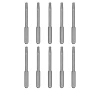 sourcing map 10 puntas de destornillador Torx T10H de 0.15 pulgadas, vástago hexagonal de 45 mm / 1.8in de longitud, estrella magnética de 6 puntos, punta de destornillador de acero S2 con agujero