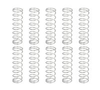 sourcing map 10 resortes de compresión, 1,2 mm de diámetro de alambre x 14 mm de diámetro exterior x 50 mm de longitud, resorte de extensión de acero inoxidable 304, resortes de presión para