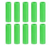 sourcing map 10 Uds Silicona Pajitas Consejos, Metal Pajillas Cubiertas, Suaves Reutilizables Pajillas Consejos para 8 mm/0,31" DE Pajuelas Acero Inoxidable, Verde