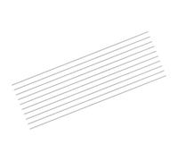 sourcing map 10 varillas de acero inoxidable 304, eje sólido de metal de 1,2 mm x 356 mm, barra redonda para modelo, avión, coches, barcos, manualidades, trabajo de metal