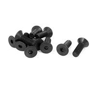 sourcing map 10 x 30 mm hexagonal M toma clandestinamente pernos negro 10 piezas