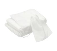 sourcing map 100 bolsas de especias para cocinar, 12 x 16 cm, bolsas de té vacías desechables, muselina, no tejidas, para hojas sueltas, bolsas de té, sopas, hierbas, color blanco