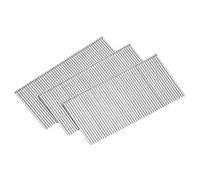sourcing map 1000 clavos de calibre 16, clavos de acabado recto de 1-1/2 pulgadas de longitud, clavos de acero inoxidable 304 galvanizado para construcción de carpintería, color plateado