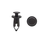 sourcing map 100Pcs 8X15X25mm Grapas Vehículo Puerta Maletero Clips Tornillos Plástico Negro Set Clip para Bandeja de Maletero