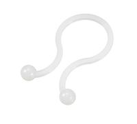 sourcing map 100Pcs Amarres De Alambre En Forma De U 10, 5mm Diám Blanco