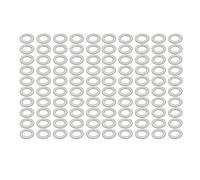 sourcing map 100Pcs Arandela Del Tapón De Vaciado 12mmx20mmx2mm Aluminio