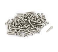 sourcing map Tornillos Autoperforantes de Cabeza M1.5 100piezas x 10mm Acero Inoxidable STL Phillips Pan Redondo