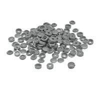 sourcing map 100uds 3mm Bisagras Tornillo Cubierta Tapas Plástico Plegable Tornillo Presión Cubierta Arandela Abatible Tornillo Protección Cubierta para M1 M2 M3 Tornillos, Gris