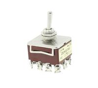 sourcing map - 10a / 15a 380vac / 250vac 12 terminales 4pdt en/sobre el interruptor de palanca de 2 posiciones