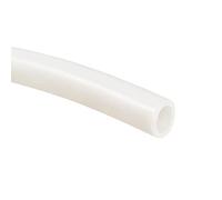 sourcing map 10mm x 18mm Tubo de silicona Beige agua del tubo de la manguera de la bomba de aire de 1m de longitud