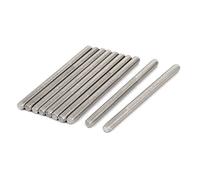 sourcing map 10pcs Barra Roscada Espárrago Perno Varilla eslabón M6 x 90mm | 304 Completa de Acero Inoxidable