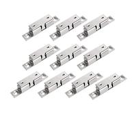 sourcing map 10pcs Cerrojo pestillo de 60mm de longitud de doble bola de latón de tensión para puerta de armario ropero gabinete