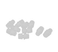 sourcing map 10pcs M10 hilo de alivio de tensión abrazaderas ajustables luz de techo cable clip claro