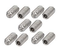 sourcing map 10pcs sourcingmap® M4x8mm Tornillo Prisionero de muelle