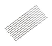 sourcing map 10uds 1.6mm Mini Micro Helicoidales broc*s, Alta-Velocidad Acero Recto Vástago Extra Largo Taladro broc* 75mm para Aluminio Aleación