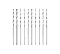 sourcing map 10uds 1.75mm HSS (Alta Velocidad Acero) W6542 Micro Taladros, Completamente Molido Corredor 52mm Largo Taladro Taladro para Acero Suave Cobre Aluminio