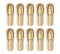sourcing map 10uds 1,8mm Latón Taladro Mandriles Mini Eléctrico Amoladora Rápido Cambio Taladro Portataladros taladros Juegos para Giratorias Herramientas, 4,8mm Vástago Diámetro
