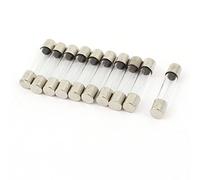 sourcing map 10Uds 250V 3.5A Rápido Soplado Vidrio Fusibles Rápido Actuación Tubos 6mm x 30mm
