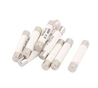 sourcing map 10uds 500V 4A Baja Rotura Capacidad 6x30mm Cartucho Cerámica Fusibles