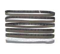 sourcing map 12 correas de lijado de 2 x 72 pulgadas, 1 pieza de cada una de 120/240/400/600/800/1000 de carburo de silicio de grano 120/240/400/600/800/1000 para reparación de automóviles