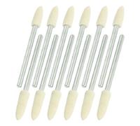 sourcing map 12 piezas herramienta de pulido 4 mm Cono Fieltro 3 mm vástago