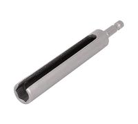 sourcing map 120 mm longitud 10 mm tuercas hexagonales llave de vaso con ranuras Bit controlador de extensión gris