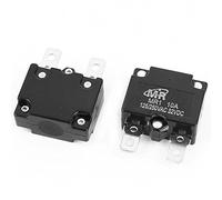 sourcing map 125V/250V 10A NC Automático Restablecer Sobrecarga Proteger Circuito Disyuntor 2uds