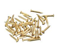 sourcing map 140 clavos pequeños de 2 x 15 mm (DXL), clavos pequeños de latón de cabeza redonda, clavos de latón para proyectos de madera, cajas decorativas para el hogar, tono latón