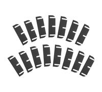 sourcing map 15 cuñas de bisagra de puerta, espaciadores ajustables de plástico de 3.5 pulgadas, 3 ranuras para alineación de puerta interior, relleno de huecos, fugas de aire, color negro