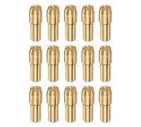 sourcing map 15uds 1,2mm Latón Taladro Mandriles Mini Eléctrico Amoladora Rápido Cambio Taladro Portataladros taladros Juegos para Giratorias Herramientas, 4,8mm Vástago Diámetro