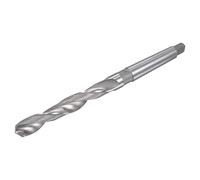 sourcing map 18mm Alta Velocidad Acero Helicoidal broc* con MT2 Morse Cónico Vástago, 220mm Total Largo
