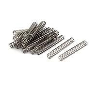 sourcing map 1mm x 8mm x 50mm 304 Inoxidable Acero Compresión Resorte Plateado Tono 20Uds