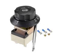 sourcing map 1NO 1NC 250V 16A 30-110C Temperatura Control Interruptor Capilar Termostato para Horno Refrigerador Calentador 07m con 2 Tornillos y 3 Engarzados Terminales