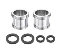 sourcing map 2 adaptadores aireadores de grifo, M20 macho a M22 macho con arandela, 20 mm de longitud