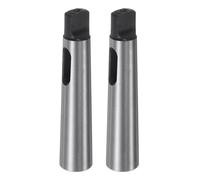 sourcing map 2 adaptadores cónicos Morse MT2-MT1 de 90 mm de precisión de 0,02 mm, manga de taladro de acero de alto carbono, manga de perforación reductora de cono morse para pieza de fresado de