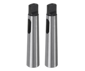 sourcing map 2 adaptadores cónicos Morse MT2-MT1 de 90 mm de precisión de 0,02 mm, manga de taladro de acero de alto carbono, manga de perforación reductora de cono morse para pieza de fresado de