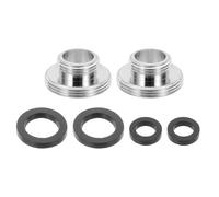sourcing map 2 adaptadores de aireador de grifo, M14 macho a M22 macho con arandela, 10 mm de longitud