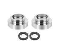 sourcing map 2 adaptadores de aireador de grifo, M28 hembra a M22 macho con arandela, 13 mm de longitud