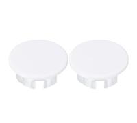 sourcing map 2 anillos de desbordamiento de cobre para lavabo, para baño, cocina, lavabo, tapa de desagüe, inserto en tapas redondas, color blanco