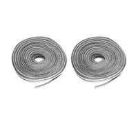 sourcing map 2 cepillos de burlete autoadhesivo de fibra de poliéster de 33 pies 394 pulgadas, 10 m x 7 mm, tira de sellado para ventanas correderas de 3 a 5 mm, resistente al viento, a prueba de