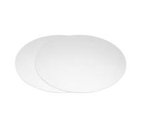 sourcing map 2 discos de acero inoxidable de 100 x 0,6 mm, etiquetas circulares de metal en blanco, placa circular redonda para manualidades, estampado de metal, lijado, grabado láser y fabricación de