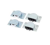 sourcing map 2 juegos Rodillo para puerta corrediza 24 mm Muebles Armario